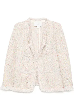 Giambattista Valli Chaqueta de tweed deshilachada