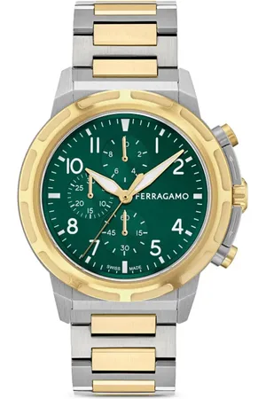 Salvatore Ferragamo Reloj de 44 mm en acero inoxidable