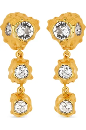 Oscar de la Renta Pendientes con detalles de cristales