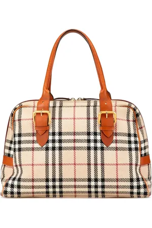 Burberry Bolso de mano House Check de tweed 2000-2017
