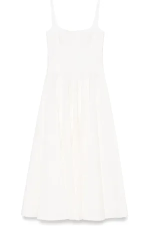 Marni Vestido midi de algodón con motivo en jacquard