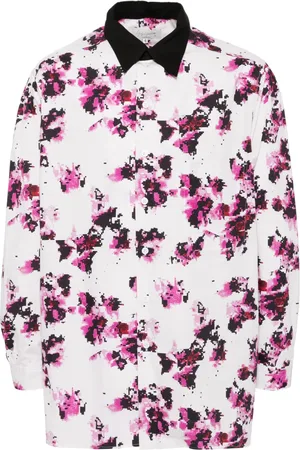 YOHJI YAMAMOTO Camisa con estampado Khadi Flower