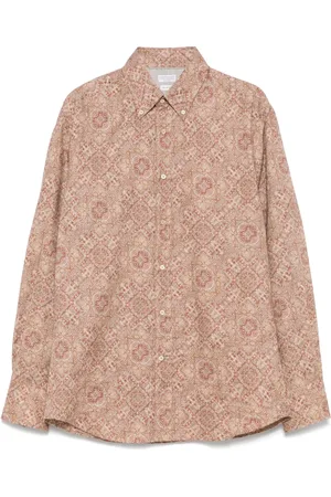 Brunello Cucinelli Camisa con estampado de cachemira