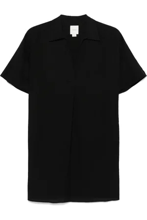 Calvin Klein Vestido corto con placa del logo