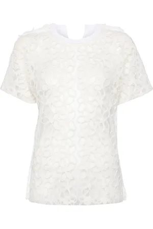 Comme des Garçons Camiseta de encaje