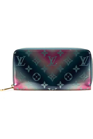LOUIS VUITTON Cartera larga Degrade metalizada con monograma Vernis característico y cremallera 2019