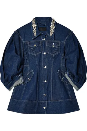 Simone Rocha Chaqueta vaquera con apliques en el cuello