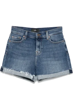 7 for all Mankind Pantalones cortos de talle medio