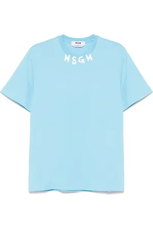 Msgm Camiseta con logo estampado
