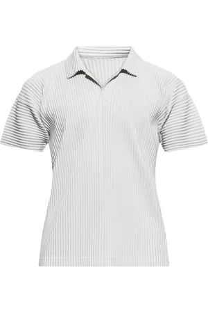 Issey Miyake Polo con efecto plisado