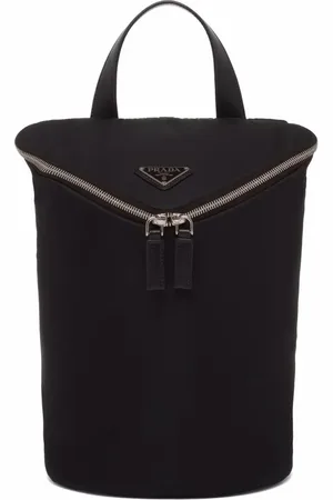 Prada Mochila Re-Nylon con placa del logo