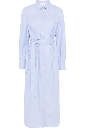 Manuel Ritz Vestido camisero largo a rayas