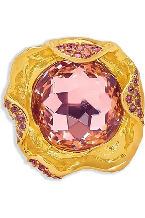 Oscar de la Renta Anillo Crystal Nest