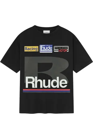 Rhude Camiseta con logo estampado