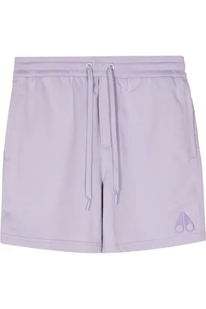 Moose Knuckles Pantalones cortos de chándal con logo bordado