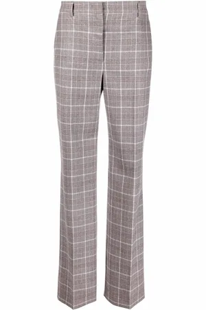 Alberta Ferretti Pantalones rectos a cuadros