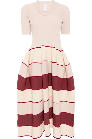 CFCL Vestido Pottery con cuello alzado