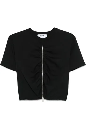 Msgm Camiseta con cremallera