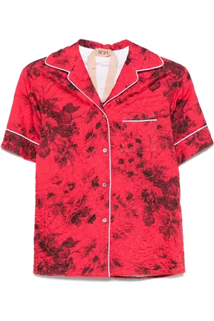 Nº21 Camisa con ribetes en contraste