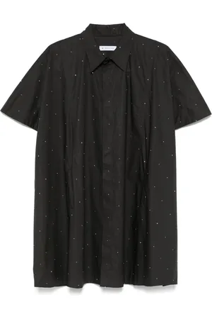 Manuel Ritz Vestido camisero con detalles de strass