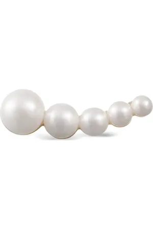 SOPHIE BILLE BRAHE Pendiente Petit Croissant Japonais en oro amarillo reciclado de 14 ct con perlas de agua dulce