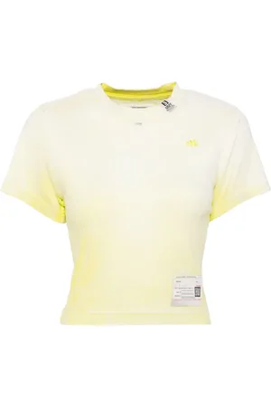 Maison Mihara Yasuhiro Camiseta con logo bordado