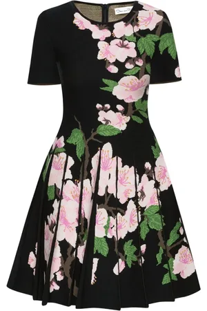 Oscar de la Renta Vestido corto con estampado floral