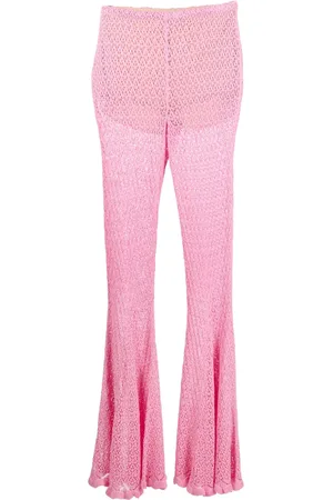 BLUMARINE Pantalones acampanados de punto
