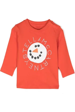 Stella McCartney Sudadera con estampado de muñeco de nieve