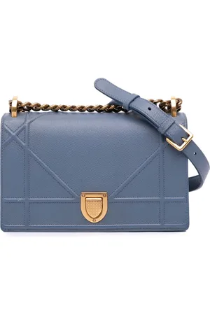 Dior Bandolera Diorama Flap pequeña de piel de becerro granulada 2019