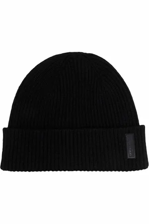 Giorgio Armani Gorro de punto con parche del logo
