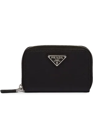 Prada Monedero con placa del logo