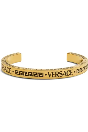 VERSACE Brazalete con logo en relieve