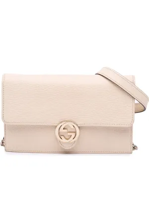 Gucci Bandolera Dollar Wallet on Chain en piel de becerro con motivo Interlocking G 2016-2024