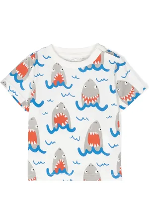 Stella McCartney Camiseta con estampado de tiburón
