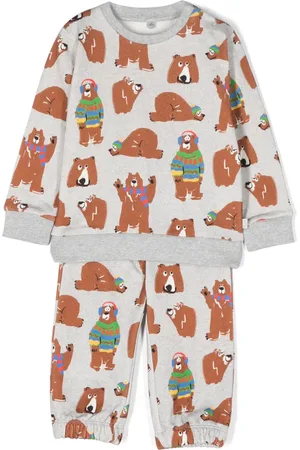 Stella McCartney Conjunto con estampado Bear
