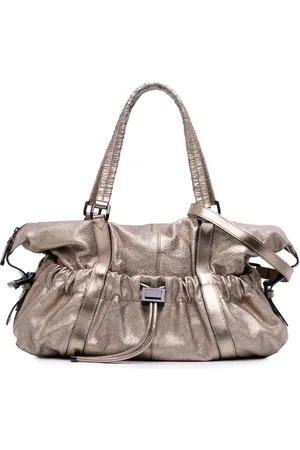 Burberry Bolso satchel Curzon pequeño de piel de becerro metalizada 2000-2017