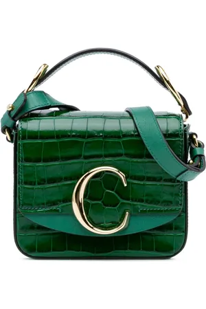 Chloé Bolso satchel mini de piel de becerro con efecto en relieve de piel de cocodrilo 2020