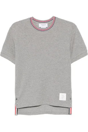 Thom Browne Camiseta con rayas RWB