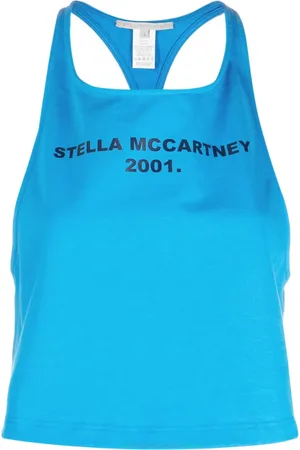 Stella McCartney Top sin mangas con logo estampado