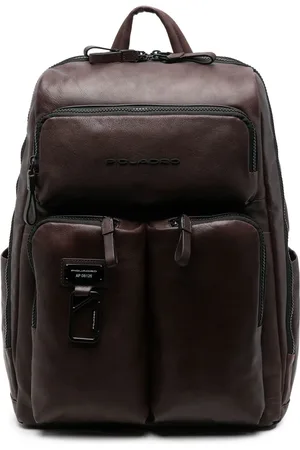 Piquadro Mochila con placa y logo