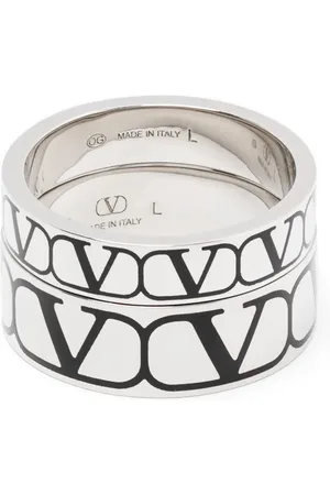 VALENTINO GARAVANI Pack de dos anillos Vlogo