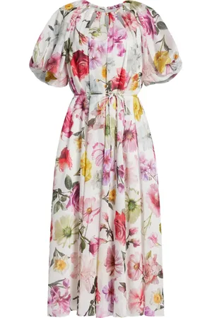 AJE Vestido midi con estampado floral