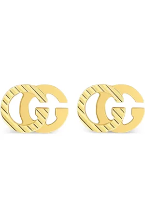 Gucci Pendientes Interlocking GG en oro