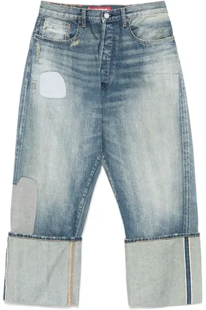 JUNYA WATANABE Vaqueros con detalle de parche