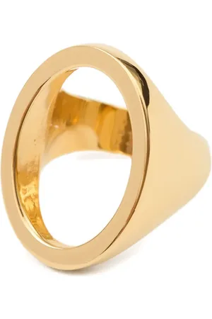 Maison Margiela Anillo Minimal de 4 mm con logo