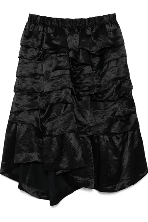 Comme des Garçons Falda Acetate con volantes
