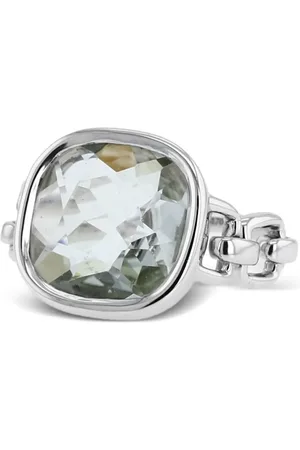 POIRAY Anillo Indrani en oro blanco con cuarzo 2010