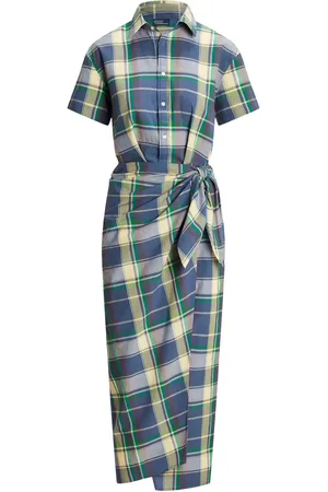 Ralph Lauren Vestido camisero a cuadros