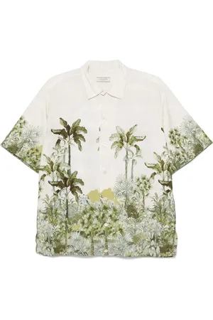 Tintoria Mattei Camisa estampada de algodón